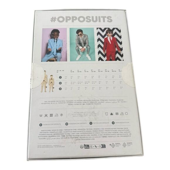 OppoSuits Boys Black Knight Suit Set Size 16Y - Sealed Box, Jacket, Pants, Tie - Picture 2 of 6